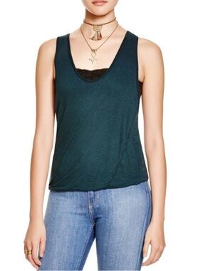Free People Bubble Hem Jersey Tank Top NWT